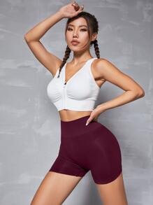 Seamluxe SHEIN Sport 漸變色束腹運動短褲，彈性短褲
