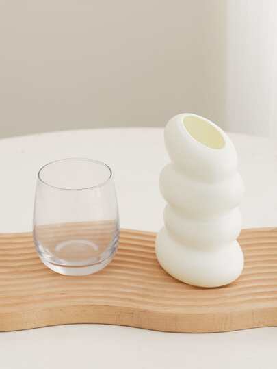 1pc Plastic Flower Vase, Wit Ceramic Look Nordic Vase Unbreakable Tulips Arrangement Home Table, Shelf Bookshelf, Mantel, Entryway Centerpieces ation Room Glass view 8