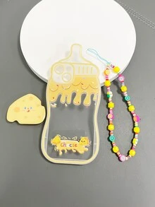 Cheese Pattern Phone Case With Stand-Out Phone Grip