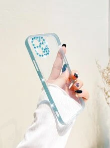 水鑽裝飾透明手機殼 - 無色 - 查看 1