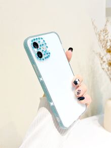 水鑽裝飾透明手機殼 - 無色 - 查看 2