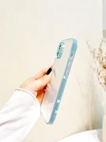 水鑽裝飾透明手機殼 - 無色 - 查看 3