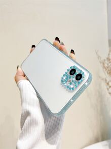 水鑽裝飾透明手機殼 - 無色 - 查看 4