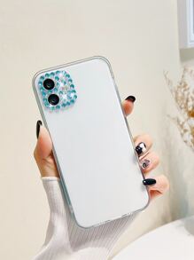 水鑽裝飾透明手機殼 - 無色 - 查看 5