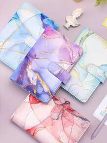 Random A6 Size European & American New Marble Pattern PU Leather Notebook/Loose-Leaf Binder - Multicolor - View 1
