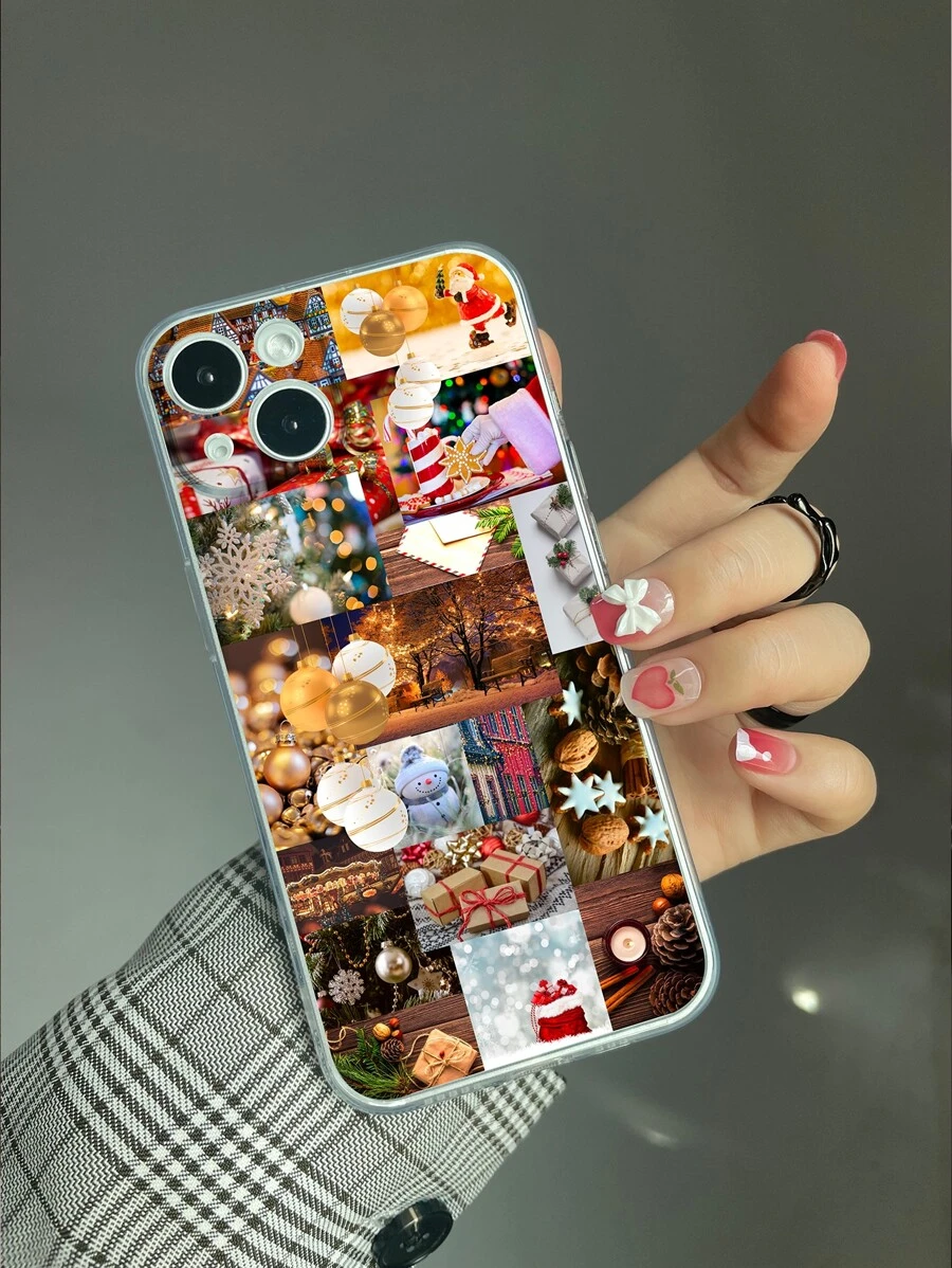 Christmas Aesthetic Collage Phone Case - Multicolor - View 1