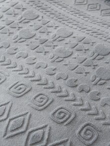 幾何樣式被套套裝不附帶內芯 - 灰色 - 查看 2