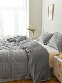 幾何樣式被套套裝不附帶內芯 - 灰色 - 查看 4