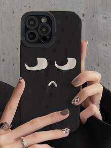 vỏ điện thoại đồ họa hoạt hình - màu đen - Xem 1