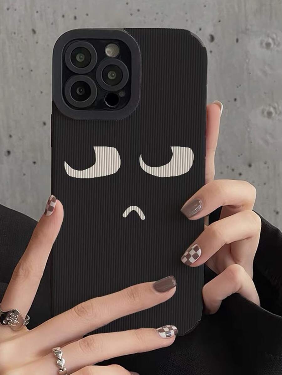 vỏ điện thoại đồ họa hoạt hình - màu đen - Xem 1