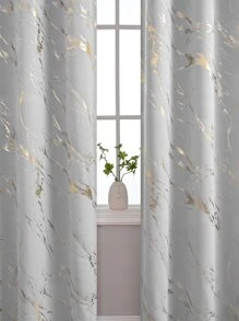 1 件金箔高遮光窗帘，北欧风格 - 遮光效果极佳，隔热，提高隐私保护，顶部孔眼设计，适用于卧室、客厅、阳台等。 - 彩色 - 查看 3