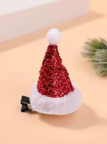 Christmas Hat Decor Alligator Hair Clip - Multicolor - View 1