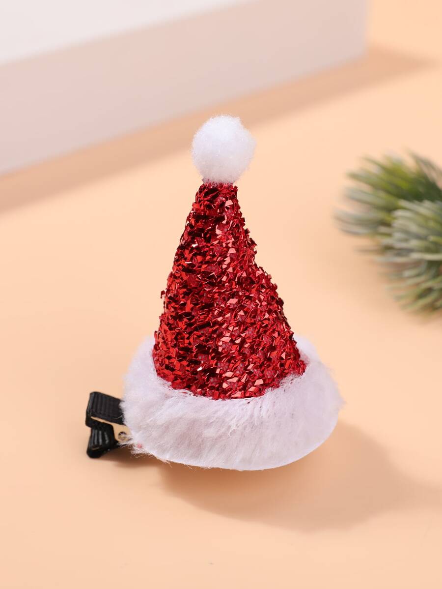 Christmas Hat Decor Alligator Hair Clip - Multicolor - View 1
