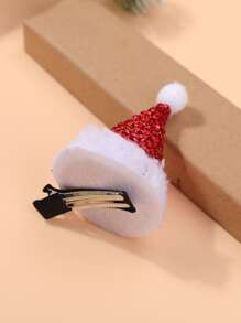 Christmas Hat Decor Alligator Hair Clip - Multicolor - View 2