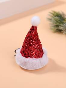 Christmas Hat Decor Alligator Hair Clip - Multicolor - View 3