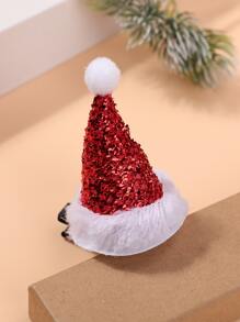 Christmas Hat Decor Alligator Hair Clip - Multicolor - View 4