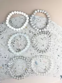 6pcs Minimalist Beaded Bracelet - Multicolor - View 2