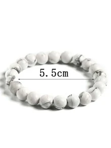 6pcs Minimalist Beaded Bracelet - Multicolor - View 3