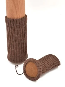 4入組素色防滑桌子腳套