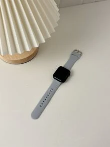 素色矽膠錶帶適用於Apple Watch - 灰色 - 查看 2