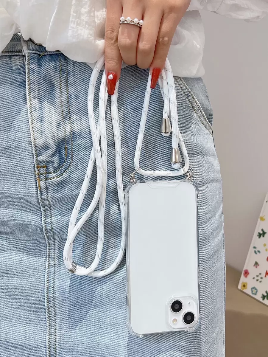 Funda de celular transparente con acollador - transparente - Ver 1