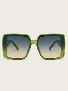 Women's Retro Square Oversized Fashion Glasses For Vacation Beach Accessories For Women Glasses Shades Basics Fall Winter Women Outfits Clothes Business Casual Gifts For Summer Beach Vacation,Outdoor,Travel - Multicolor - View 2