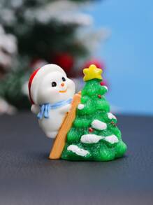 1 Miếng Nhựa Giáng sinh Người tuyết Leo Thiết kế Cây Đồ trang trí bảng điều khiển ô tô , Giáng sinh Nhà  Đồ trang trí - Nhiều màu - Xem 1