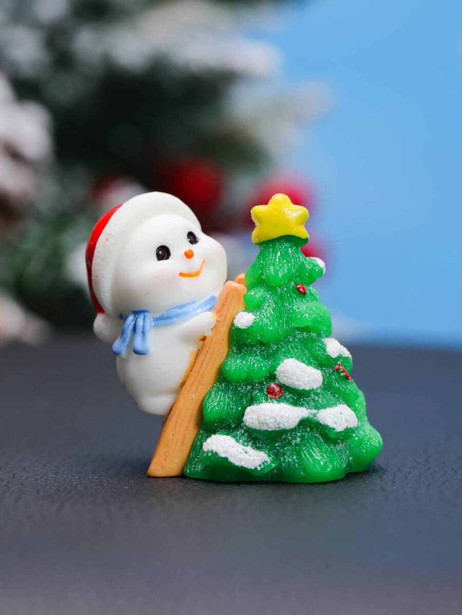 1 Miếng Nhựa Giáng sinh Người tuyết Leo Thiết kế Cây Đồ trang trí bảng điều khiển ô tô , Giáng sinh Nhà  Đồ trang trí - Nhiều màu - Xem 1