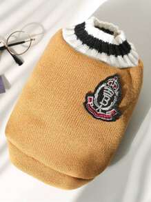 1pc Striped Print Pet Sweater