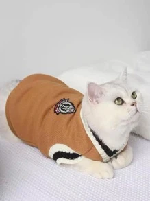 1pc Striped Print Pet Sweater