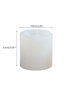 1pc Christmas Santa Claus Design Silicone Candle Mold - White - View 3