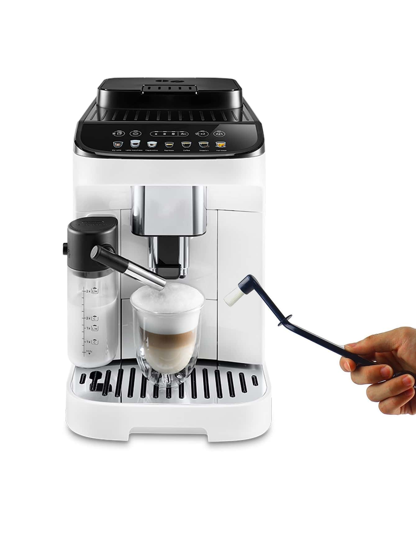 1pc Coffee Machine Gap Cleaning Brush - Black - View 1