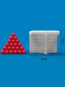 1pc Geometric Shaped DIY Silicone Mold - White - View 3