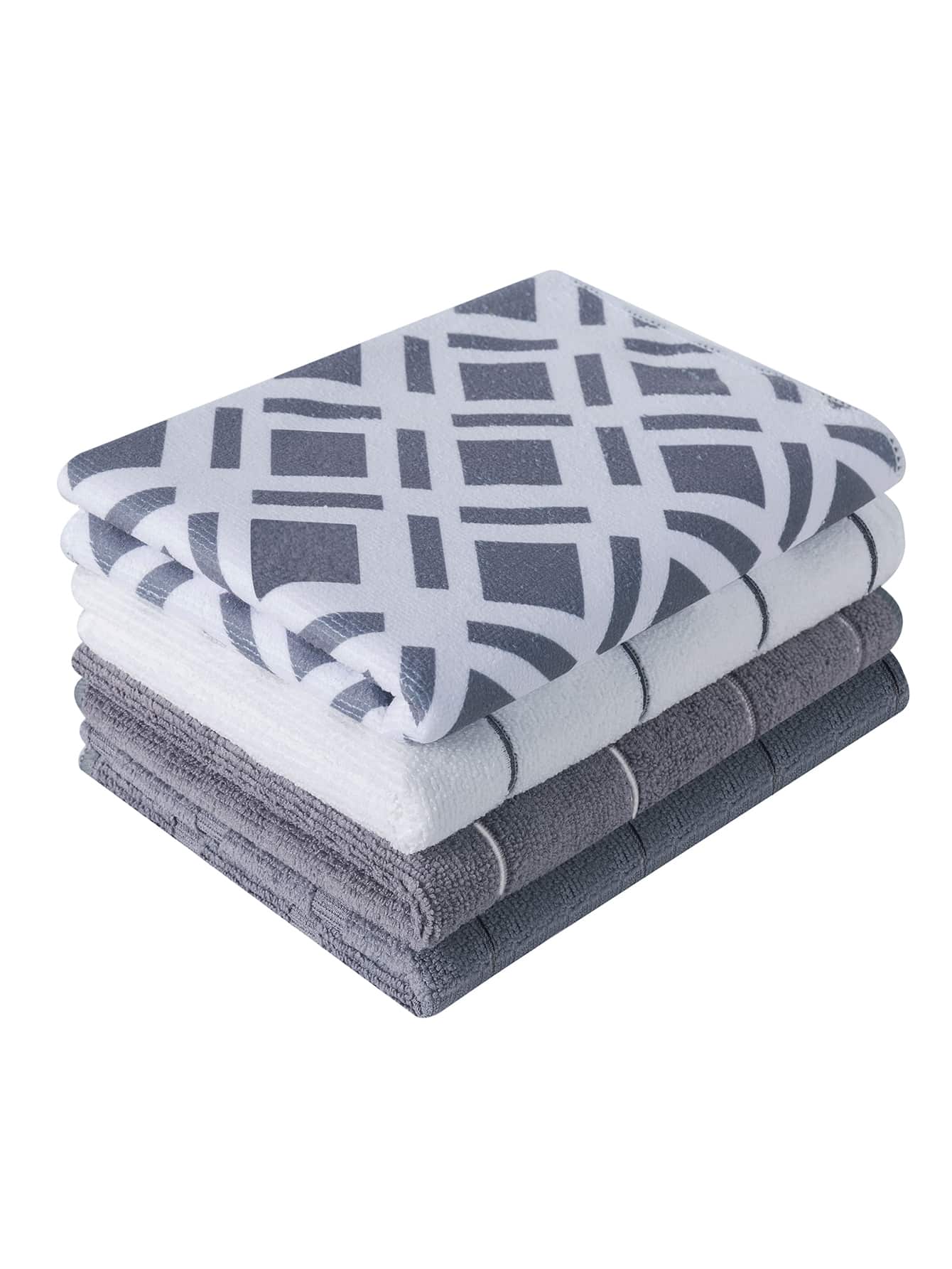 4pcs Mixed Pattern Random Cleaning Rag | SHEIN USA