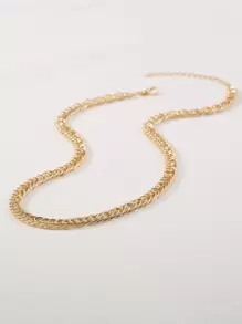 Nooxian 2入組水鑽裝飾樹細節圓形吊飾項鍊 - 金黃色 - 查看 4