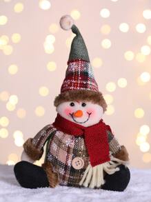 1pc Snowman Design Decoration Craft Best Gifts Birthday Home Decor Christmas Decorations Room Decor Christmas - Multicolor - View 1