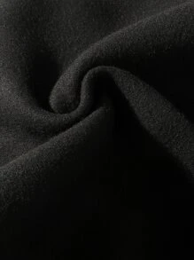 Claim Dot Loose Men's Japanese Character And Cartoon Graphic Thermal Lined Pullover - Black - View 5