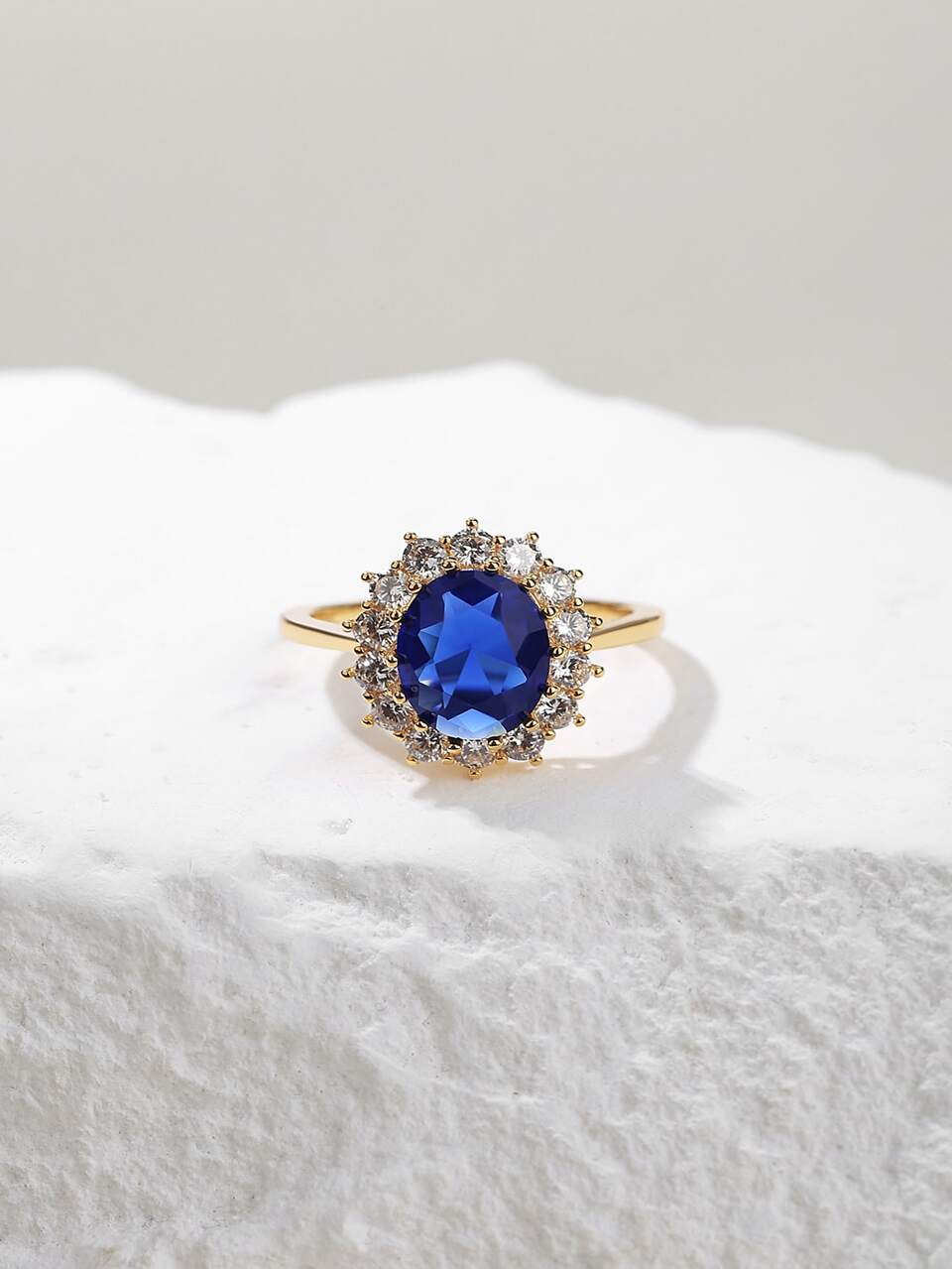 Women's Oval Cubic Zirconia Decorated Ring
