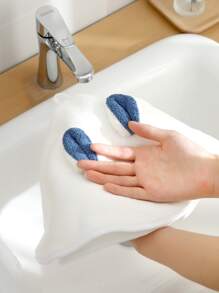 1 pieza Toallita con diseño de dibujos animados - Blanco - Ver 1