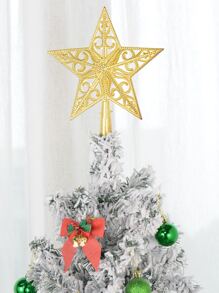 1pc Christmas Star Decoration - Gold - View 1