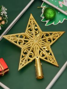 1pc Christmas Star Decoration - Gold - View 2