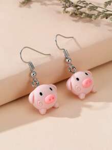 卡通耳墜 - 彩色 - 查看 1