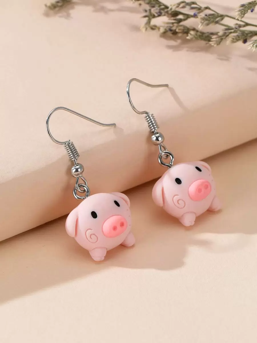 卡通耳墜 - 彩色 - 查看 1