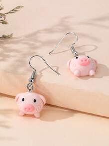 卡通耳墜 - 彩色 - 查看 3