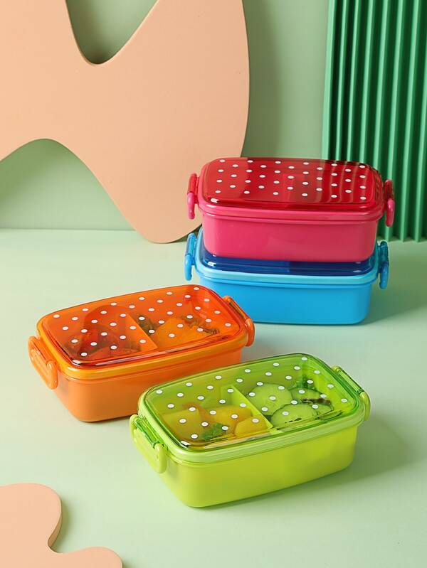 1pc Polka Dot Pattern Lunch Box