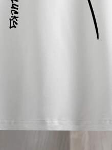 Manfinity Tops Nam Hoạt hình Giải trí - trắng - Xem 6