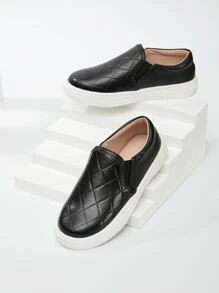 Niñas Zapatos con patrón geométrico sin cordones