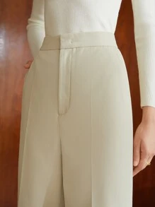 MOTF PREMIUM VISCOSE PRESS CREASE TAILORED TROUSERS - Beige - View 6