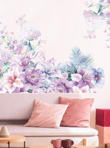 1set Flower Pattern Wall Sticker - Multicolor - View 5
