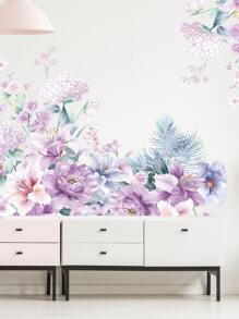1set Flower Pattern Wall Sticker - Multicolor - View 6